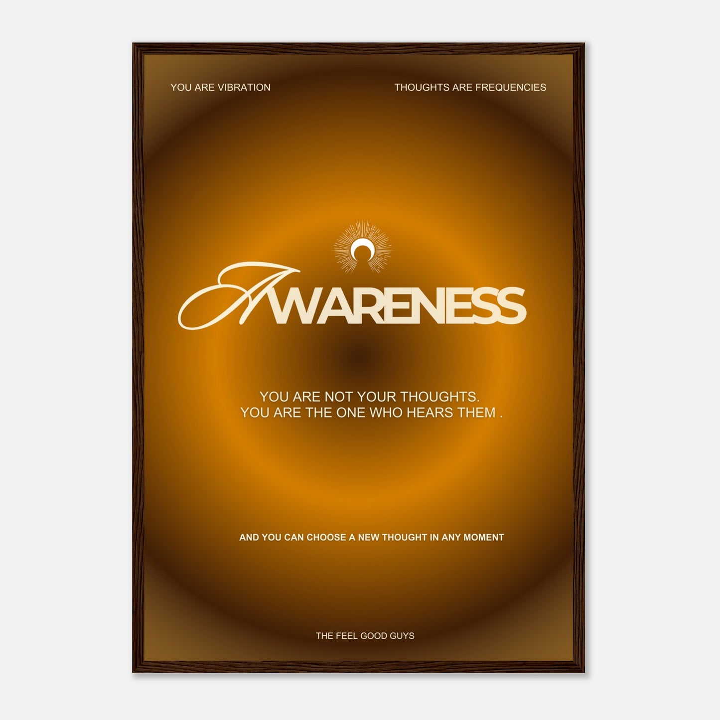 “Awareness” Mindfulness Wall Art - Framed Print