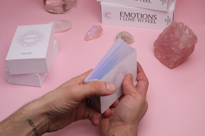 Affirmation cards with Iridescent Edges